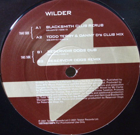 StarGate - Wilder - Used Vinyl Record 12"