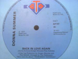 Donna Summer - Back In Love Again - Used Vinyl Record 12"