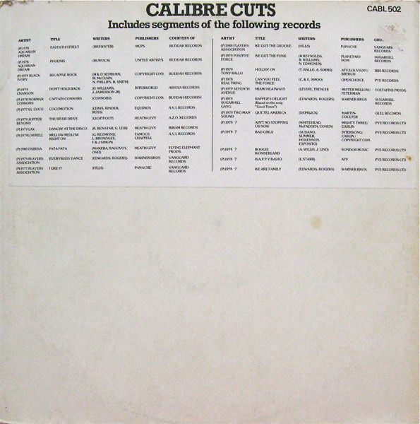 Various - Calibre Cuts - Used Vinyl Record 12"