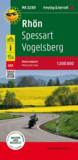 Rhoen - Spessart - Vogelsberg, motorcycle map 1:200,000, freytag & ber