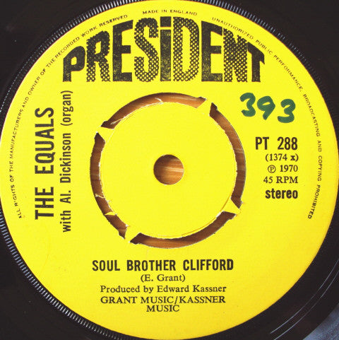 Equals - Soul Brother Clifford / Happy Birthday Girl - Used Vinyl Re