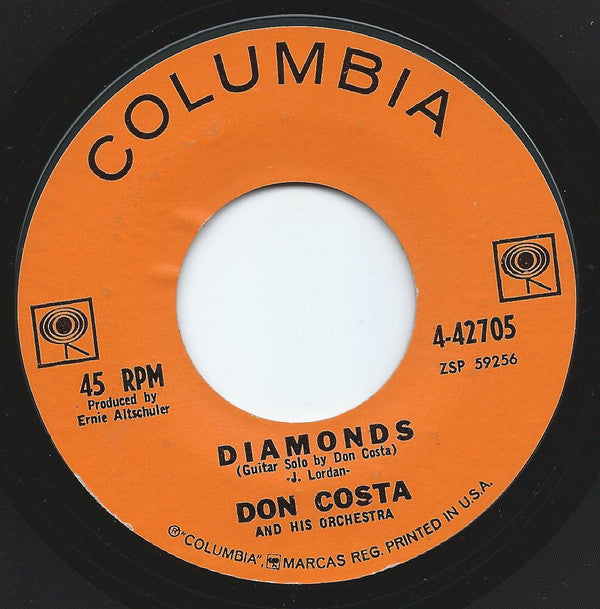 Don Costa Orchestra - Harem / Diamonds - Used Vinyl Record 7"