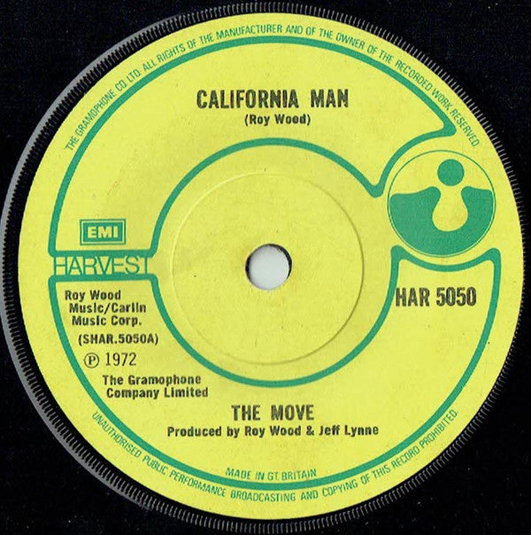 Move - California Man - Used Vinyl Record 7"
