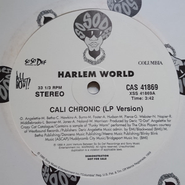 Harlem World - Cali Chronic / Crew Of The Year - Used Vinyl R