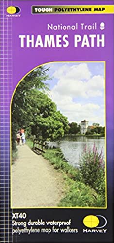 HARVEY - National Trail Map - Thames Path - New book