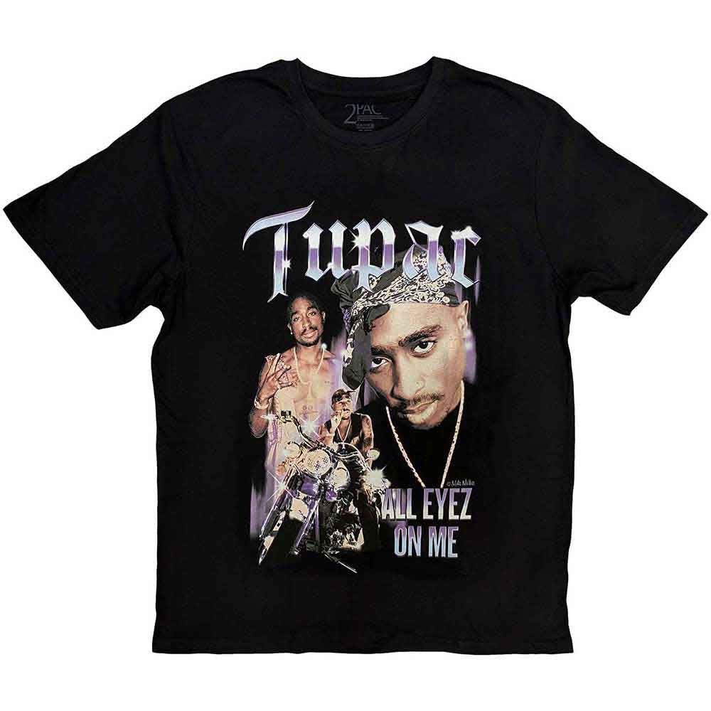 Tupac - Tupac Ladies T-Shirt: All Eyez Blue Homage (12) - New T-Shirt