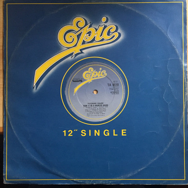 Yvonne Gage - Doin' It In A Haunted House - Used Vinyl Record 12"