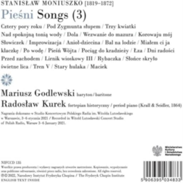 Marius Godlewski; Radoslaw Kurek - Moniuszko: Songs CD - CD