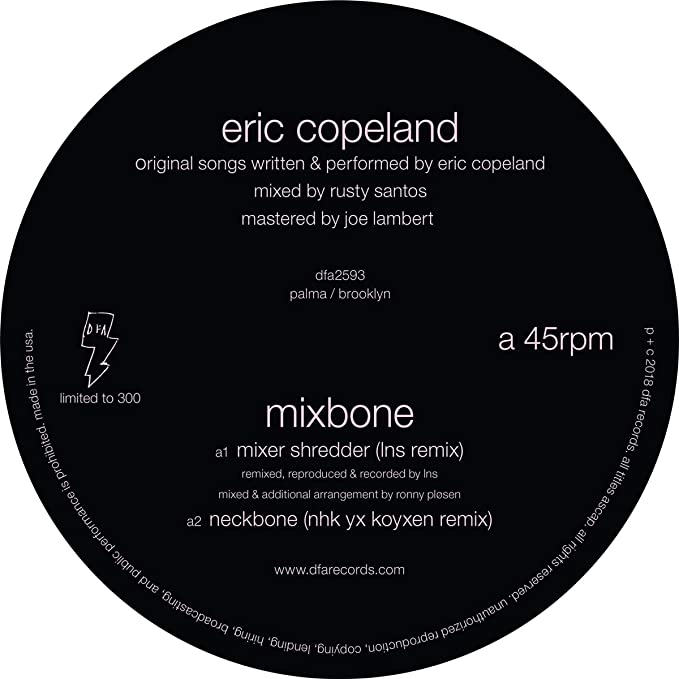 ERIC COPELAND - MIXBONE - Vinyl Record 12" MAXI SINGLE