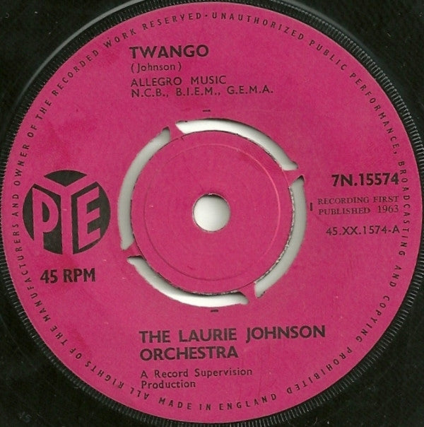Laurie Johnson Orche - Twango / Jenny - Used Vinyl Record 7"