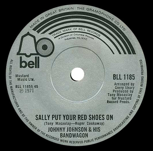 Johnny Johnson And T - Sally Put Your Red Shoes On - Used Vinyl Recor