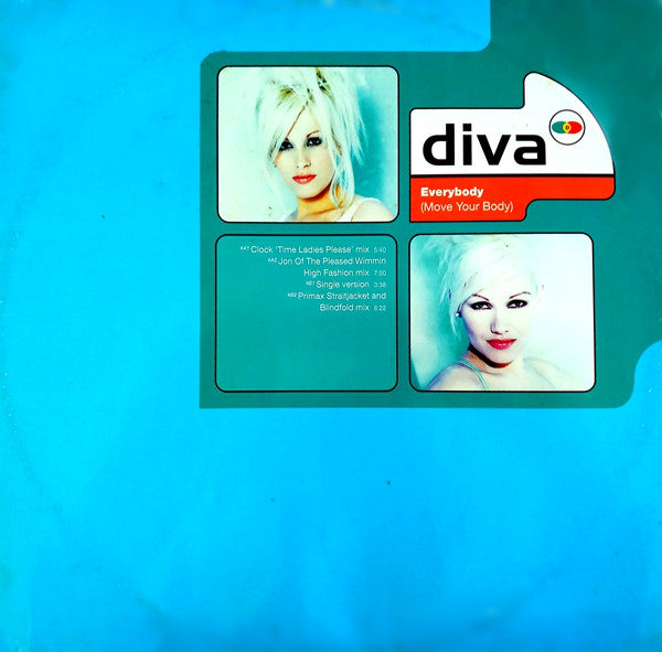 Diva - Everybody (Move Your Body) - Used Vinyl Record 12"