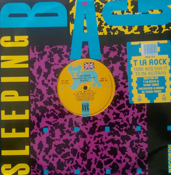T La Rock - Come And Give It To Me (Ecstasy) - Used Vinyl Record 12"