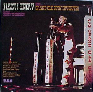 Hank Snow - Sings Grand Ole Opry Favourites - Used Vinyl Record