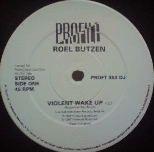 Roel Butzen - Violent Wake-Up - Used Vinyl Record 12"