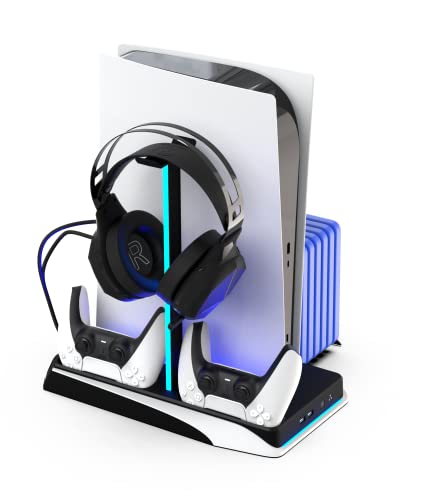 None Branded - Dlx Plus Led Twin Charge Tower - Playstation 5