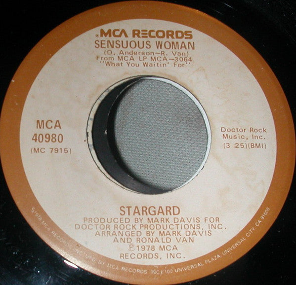 Stargard - Sensuous Woman - Used Vinyl Record 7"