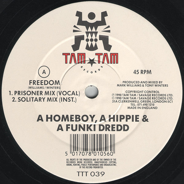 A Homeboy - Freedom - Used Vinyl Record 12"
