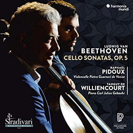RAPHAEL PIDOUX - BEETHOVEN: CELLO SONATAS, OP. 5 - CD ALBUM
