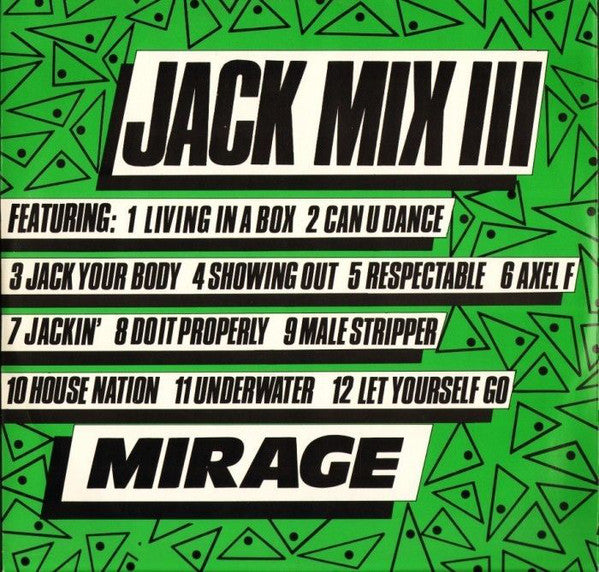 Mirage - Jack Mix III - Used Vinyl Record 12"