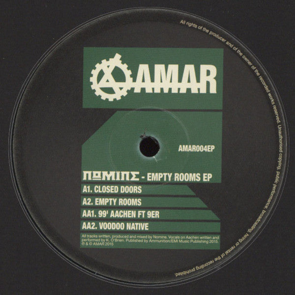 Nomine - Empty Rooms EP - New Vinyl Record 12"