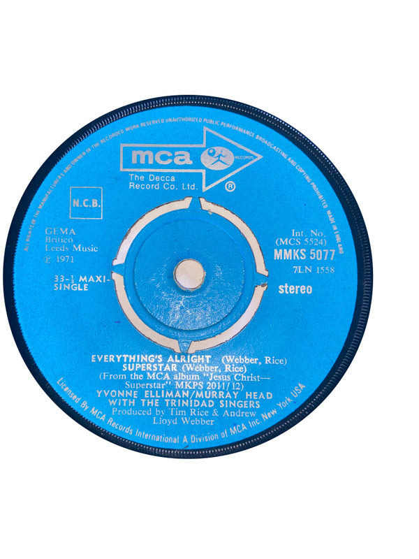 Yvonne Elliman - Excerpts From The Original Rock Opera Jesus Christ S