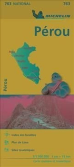 Michelin - Peru - National Map 763 - Sheet map