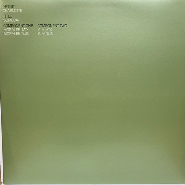 Charlotte - Someday - Used Vinyl Record 12"