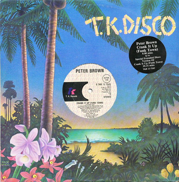 Peter Brown - Crank It Up (Funk Town) - Used Vinyl Record 12"