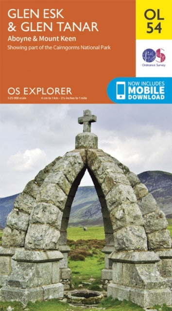 Ordnance Survey - Glen Esk & Glen Tanar, Aboyne & Mount Keen : OL 54 -