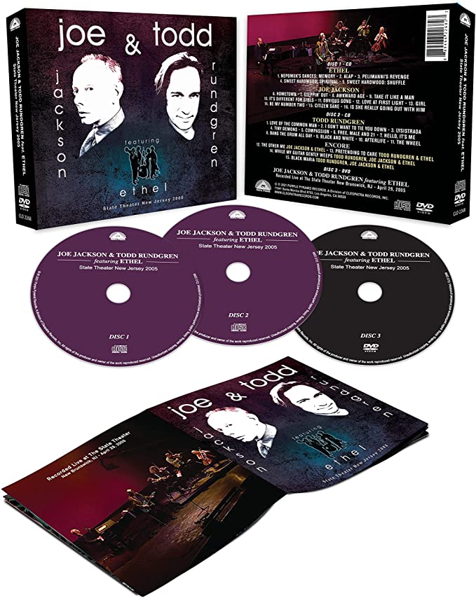 JOE JACKSON & TODD R - STATE THEATER NEW JERSEY 2005 - CD