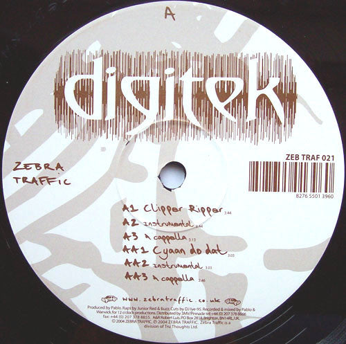 Digitek - Clipper Ripper / Cyaan Do Dat - Used Vinyl Record 12"