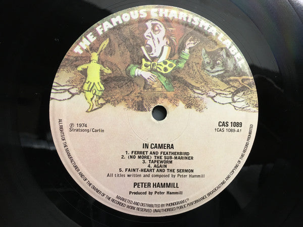 Peter Hammill - In Camera - Used Vinyl Record