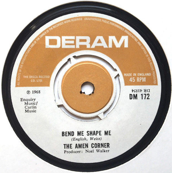 Amen Corner - Bend Me Shape Me - Used Vinyl Record 7"