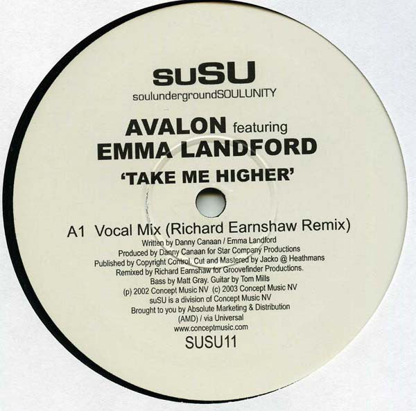 Avalon - Take Me Higher - Used Vinyl Record 12"