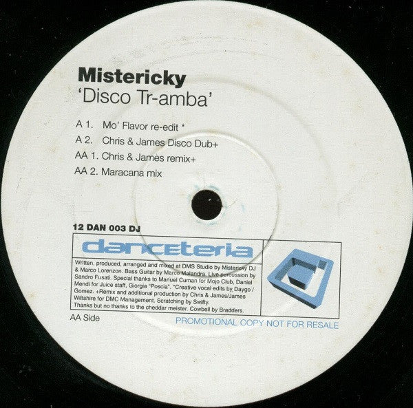 Mistericky - Disco Tr-amba - Used Vinyl Record 12"