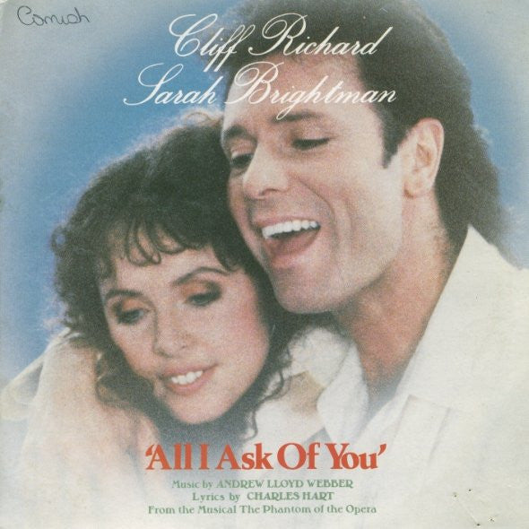 Cliff Richard - All I Ask Of You - Used Vinyl Record 7"