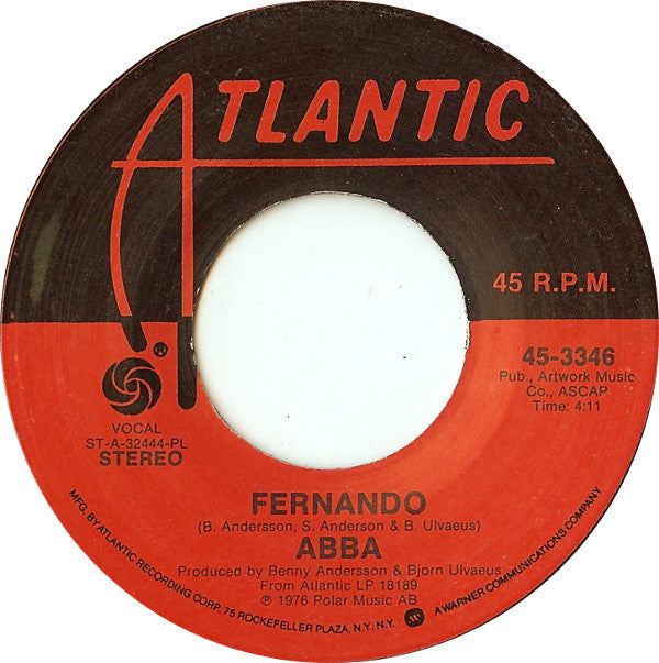 ABBA - Fernando - Used Vinyl Record 7"