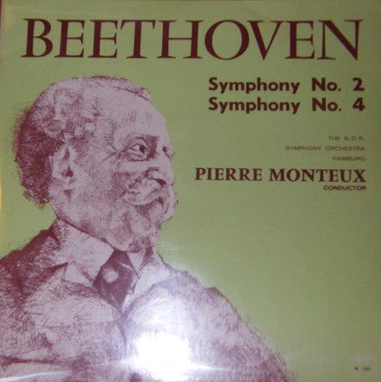 Ludwig van Beethoven - Symphony No. 2 - Symphony No. 4 - Used Vinyl