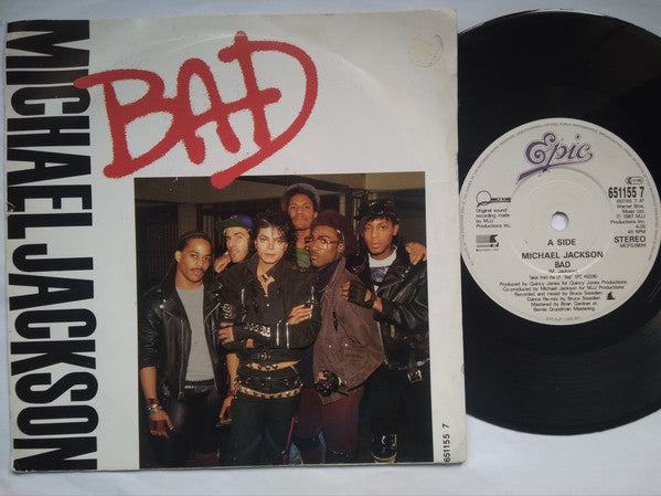 Michael Jackson - Bad - Used Vinyl Record 7"