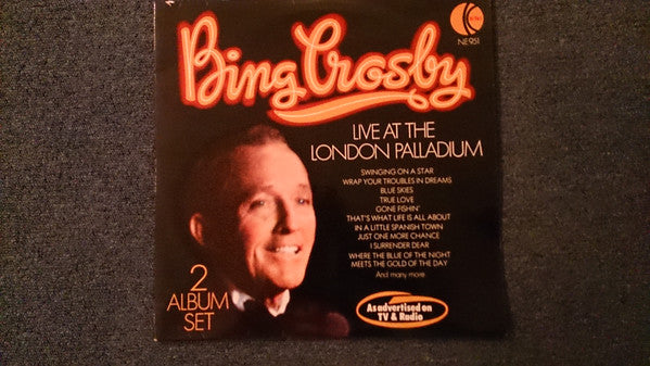 Bing Crosby - Live At The London Palladium - Used Vinyl Record