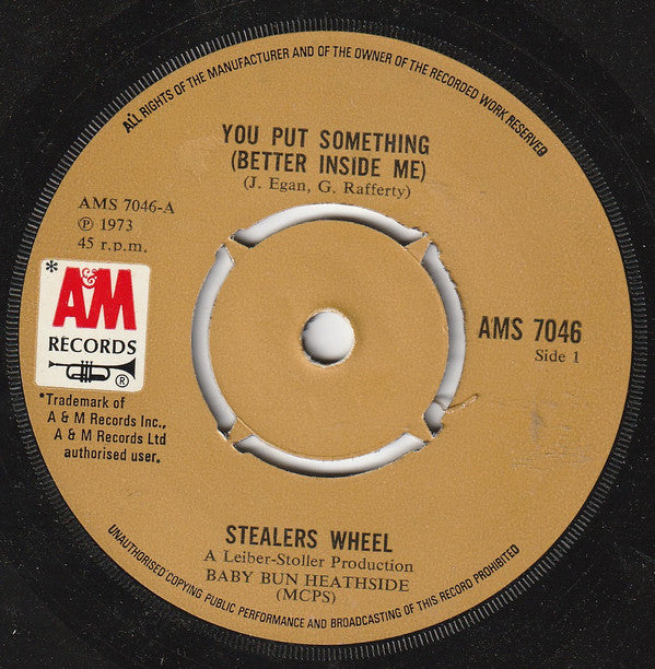 Stealers Wheel - You Put Something (Better Inside Me) - Used Vinyl Reco