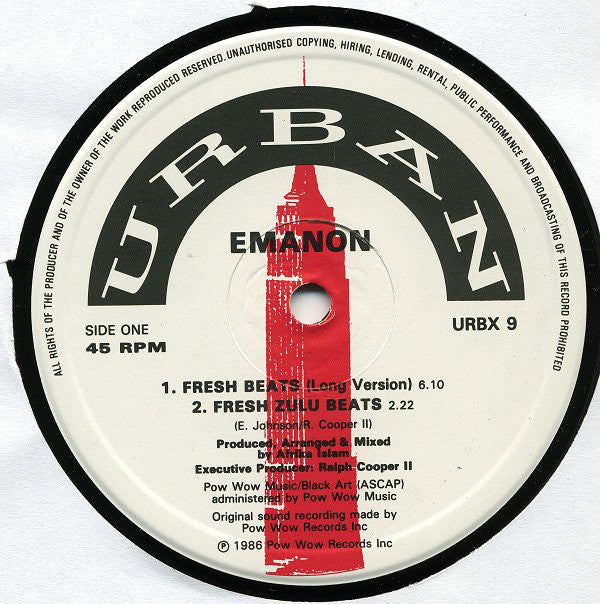 Emanon - Fresh Beats - Used Vinyl Record 12"