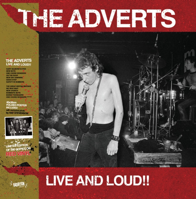 ADVERTS - Live & Loud (Coloured Vinyl) - Vinyl Record