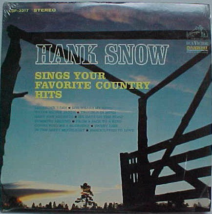Hank Snow - Sings Your Favorite Country Hits - Used Vinyl Record