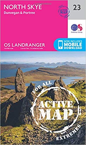 Ordnance Survey - North Skye, Dunvegan & Portree : 023 - New Sheet map