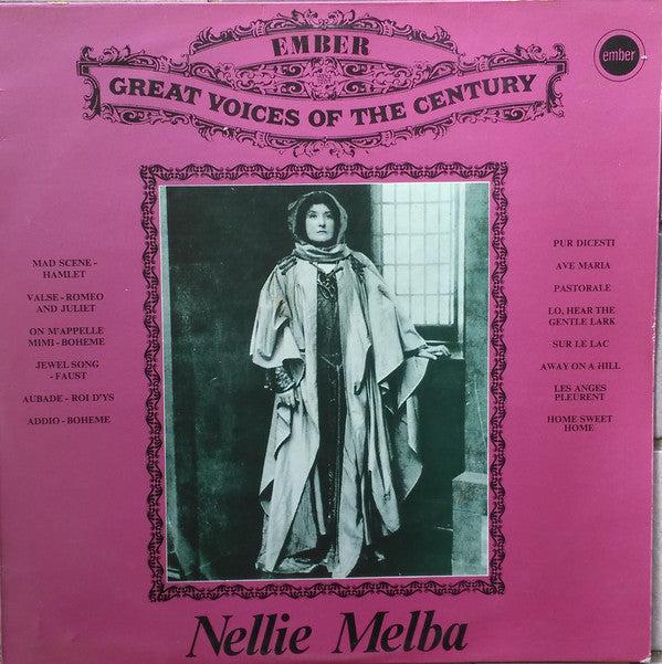 Nellie Melba - Used Vinyl Record