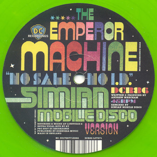 Emperor Machine - No Sale No I.D. (Simian Mobile Disco Version) - Vin