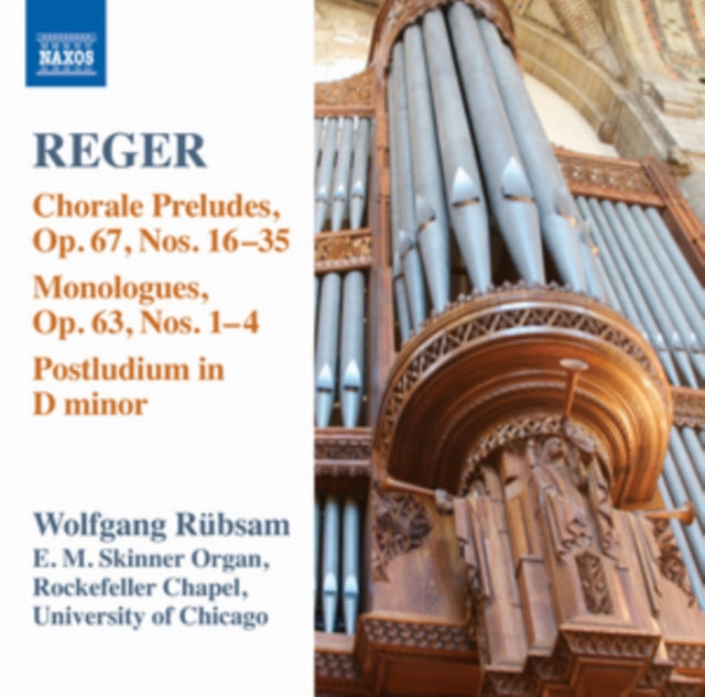 WOLFGANG RUBSAM - REGER:ORGAN WORKS VOL. 15 - CD