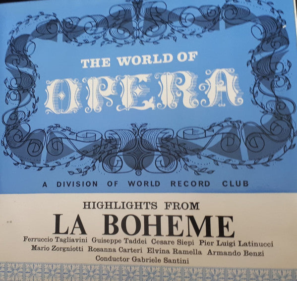 Ferruccio Tagliavini - World of Opera - Highlights From La Boheme -
